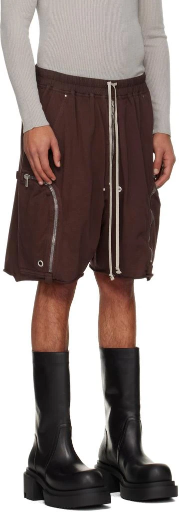 Rick Owens Burgundy Concordians Bauhaus Shorts 2