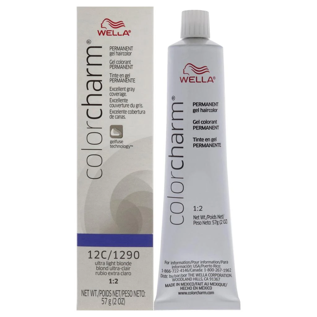 Wella Color Charm Permanent Hair Color Gel - 12C 1290 Ultra Light Blonde by  for Unisex - 2 oz Hair Color 1