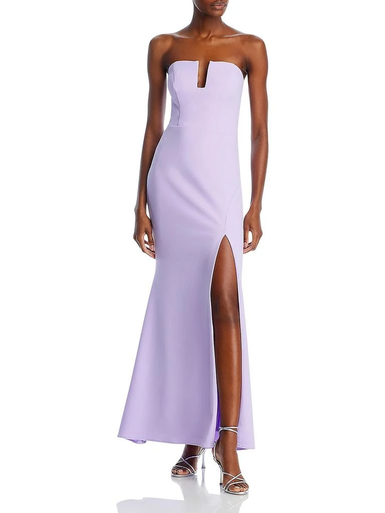 AQUA Womens Strapless Formal Evening Dress 4
