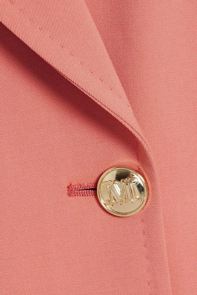 Max Mara Double-breasted wool-blend twill blazer 4
