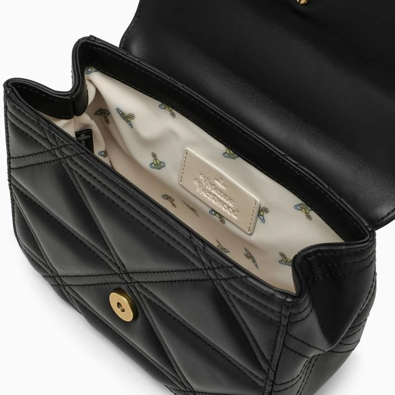 Vivienne Westwood Linda black leather shoulder bag 6
