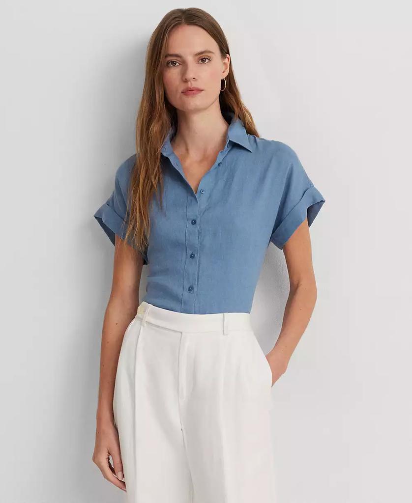 lauren ralph lauren linen dolman sleeve shirt