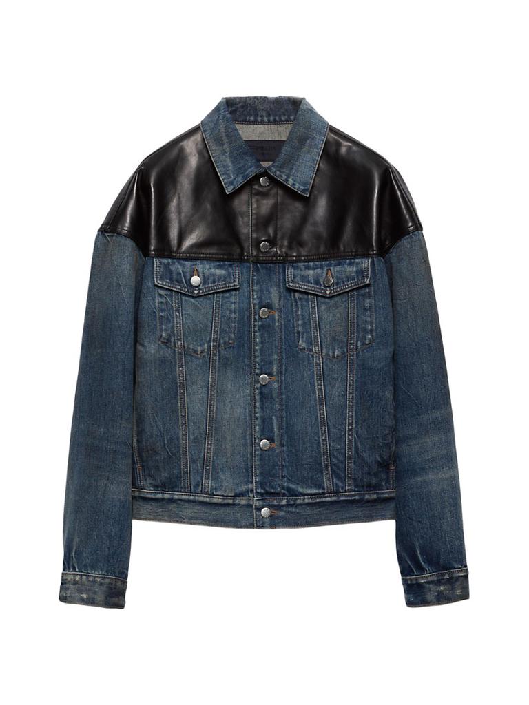 Prada Logo-Plaque Denim Jacket - Jackets - BeyondStyle