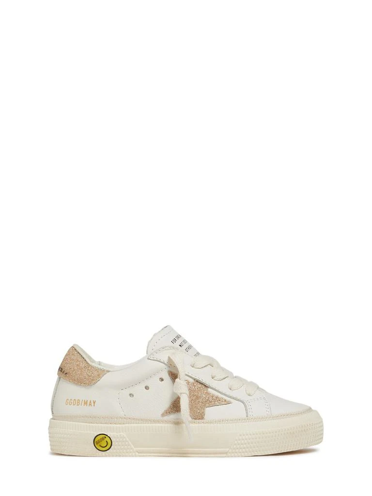 Golden Goose May Leather & Crystal Sneakers 1