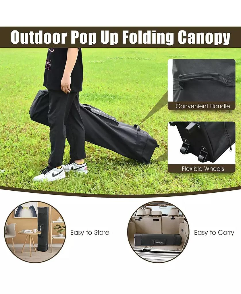 Costway 13'x13'  Gazebo Canopy Shelter Awning Tent Patio Garden Outdoor Companion 7