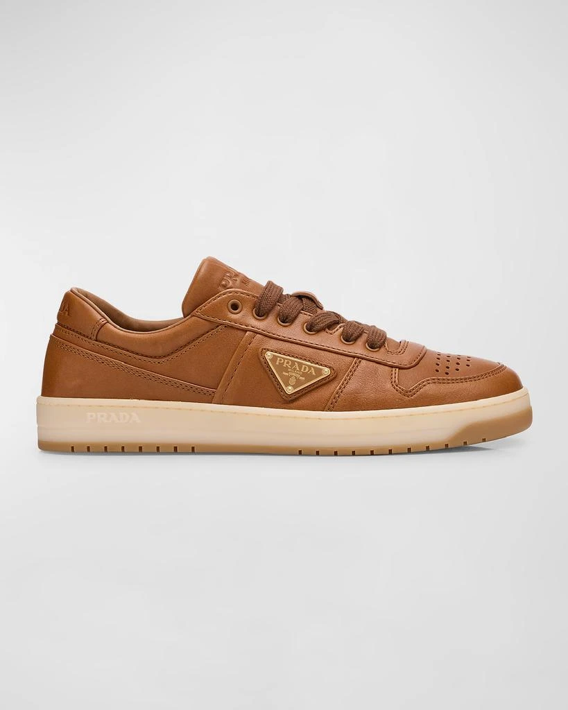 Prada Men's Downtown Napa Leather Low-Top Sneakers 1