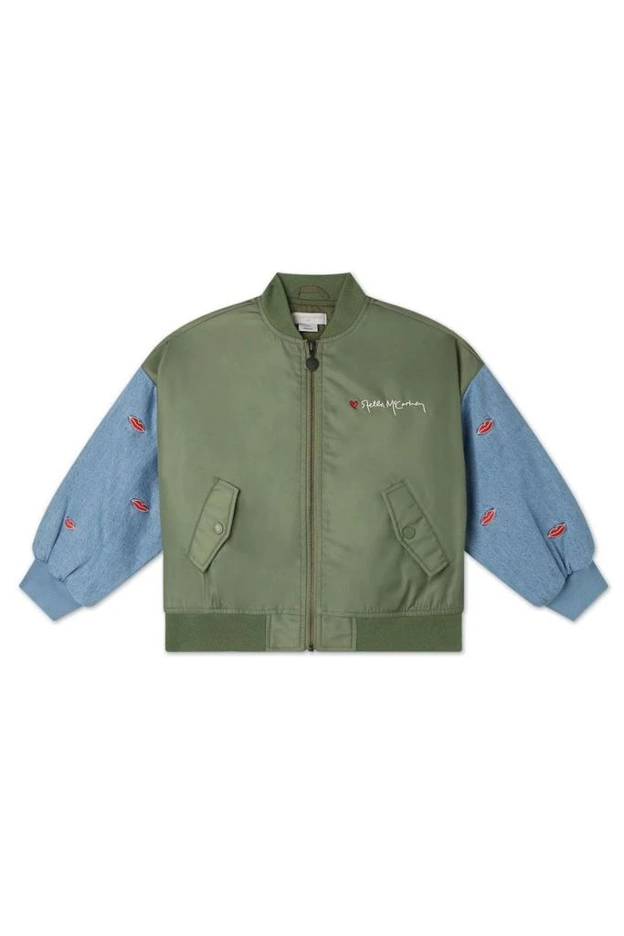 Stella McCartney Stella McCartney Kids Logo Embroidered Bomber Jacket