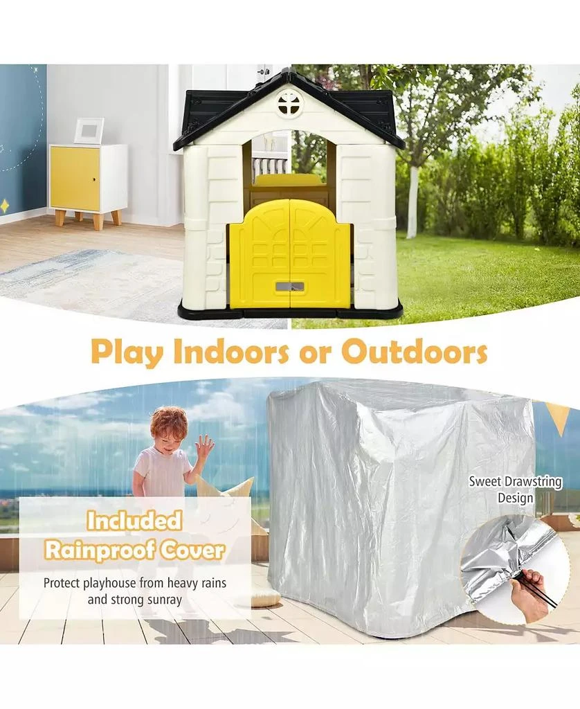 Mecale Kid
s Playhouse Pretend Toy House For Boys and Girls 7 Pieces Toy Set 6