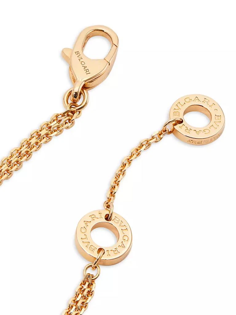 BVLGARI Divas' Dream 18K Rose Gold & Carnelian Pendant Double-Strand Bracelet 3