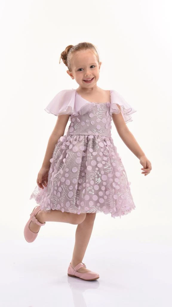 Mimi Tutu Lavender Jolene Polka Dot Applique Dress 6