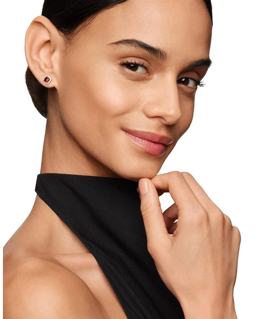 David Yurman Petite Châtelaine® Pavé Bezel Stud Earrings in 18K Yellow Gold with Gemstones and Diamonds, 5mm 2