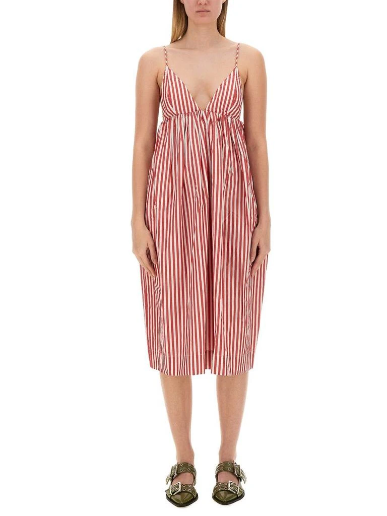 Ganni Ganni Striped Midi Dress 5
