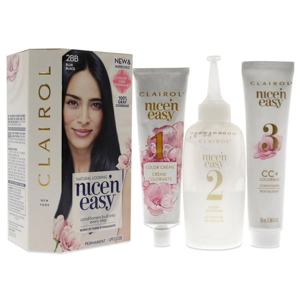 Clairol Nicen Easy Color Blend - 2BB Blue Black by  for Women - 1 Application Hair Color 3