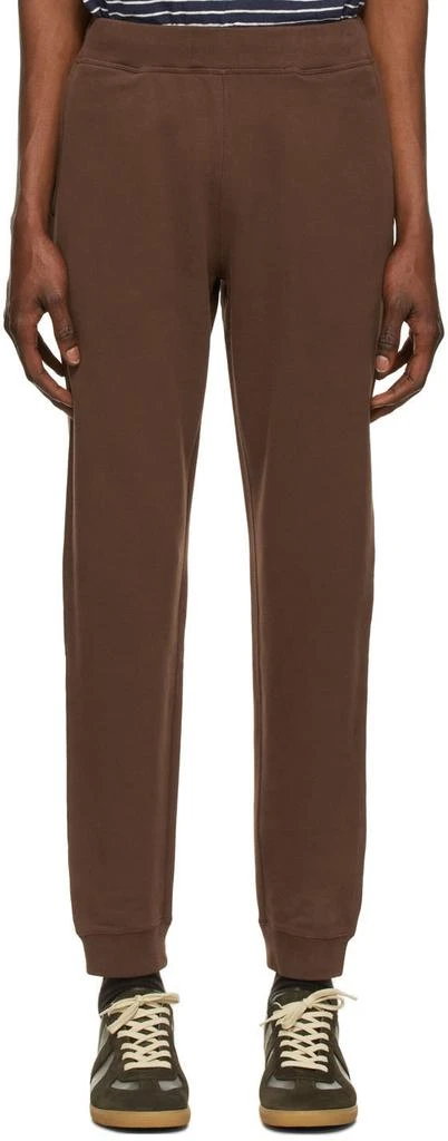 Sunspel Brown Loopback Lounge Pants 1