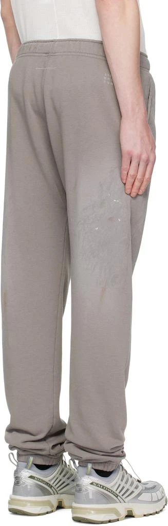 MM6 Taupe Paint Splatter Sweatpants 3