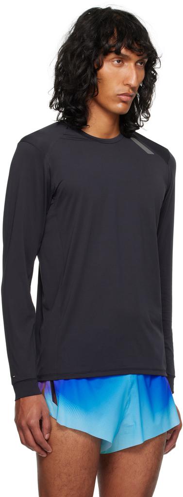 Soar Running Black Long Sleeve Tech T-shirt