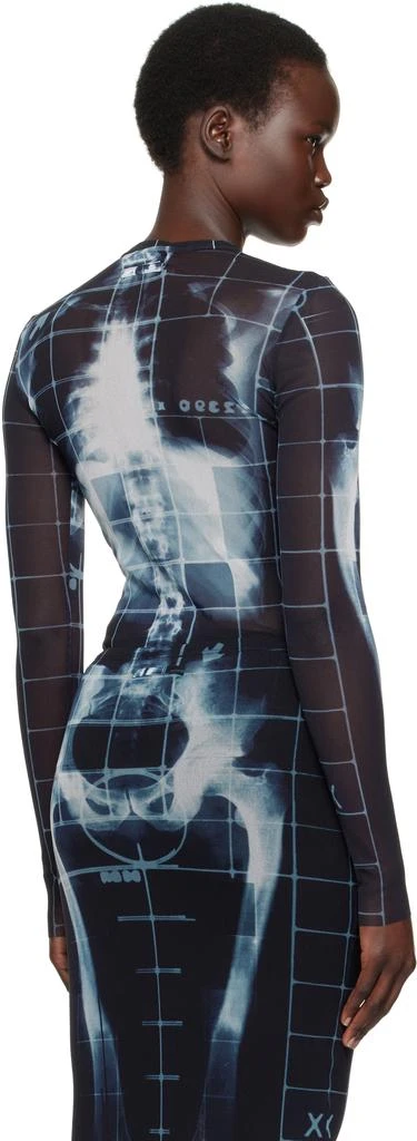 Jean Paul Gaultier Black & Blue 'The Squeletor' T-Shirt 3