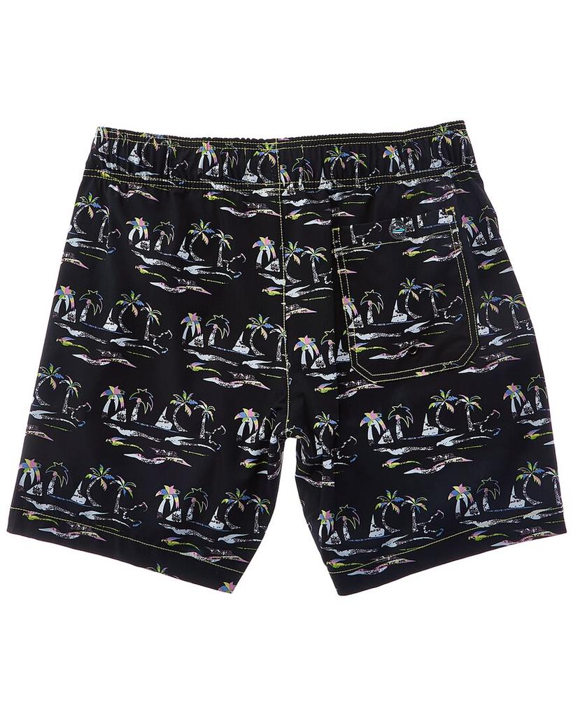 BEACH BROS 2pc Palm Five-0 Swim Shirt & Trunk Set