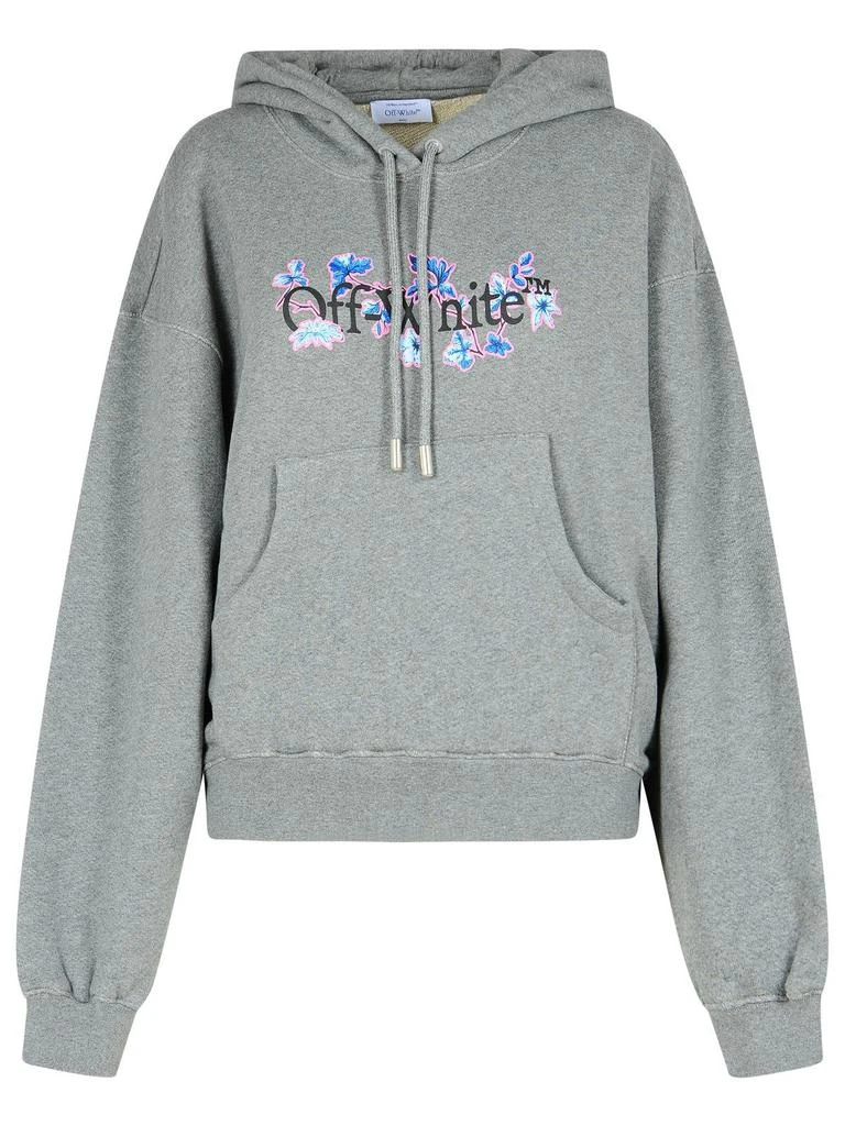 Off-White Off-White Logo Printed Drawstring Hoodie 1