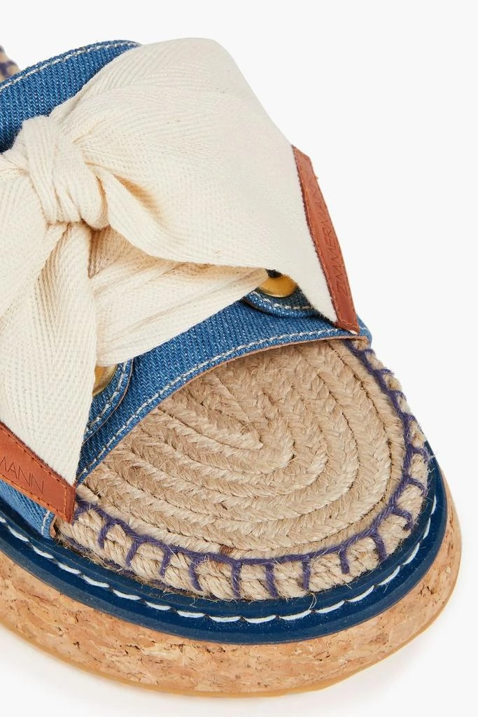 Zimmermann Canvas and denim espadrille slides 4