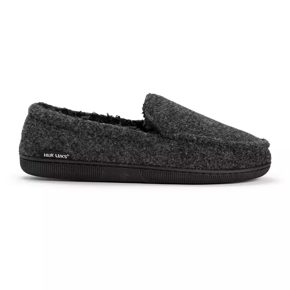 MUK LUKS Men's Faux Wool Moccasin Slippers