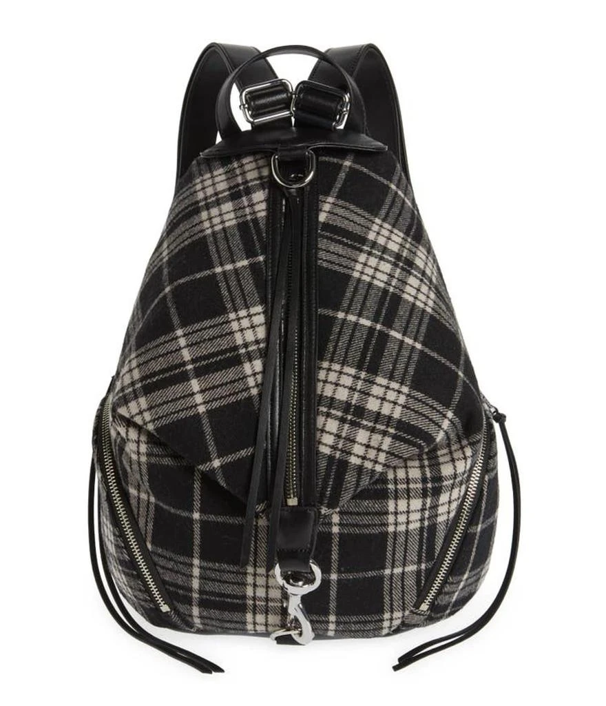 Rebecca Minkoff Julian Backpack In White/black 1