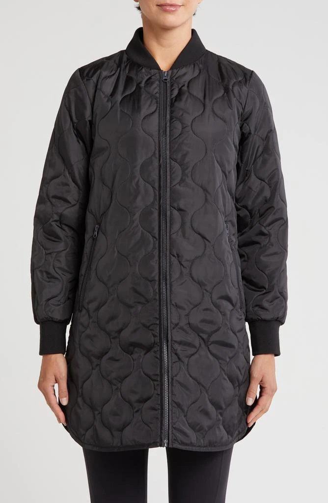 Zella Longline Quilted Jacket 3