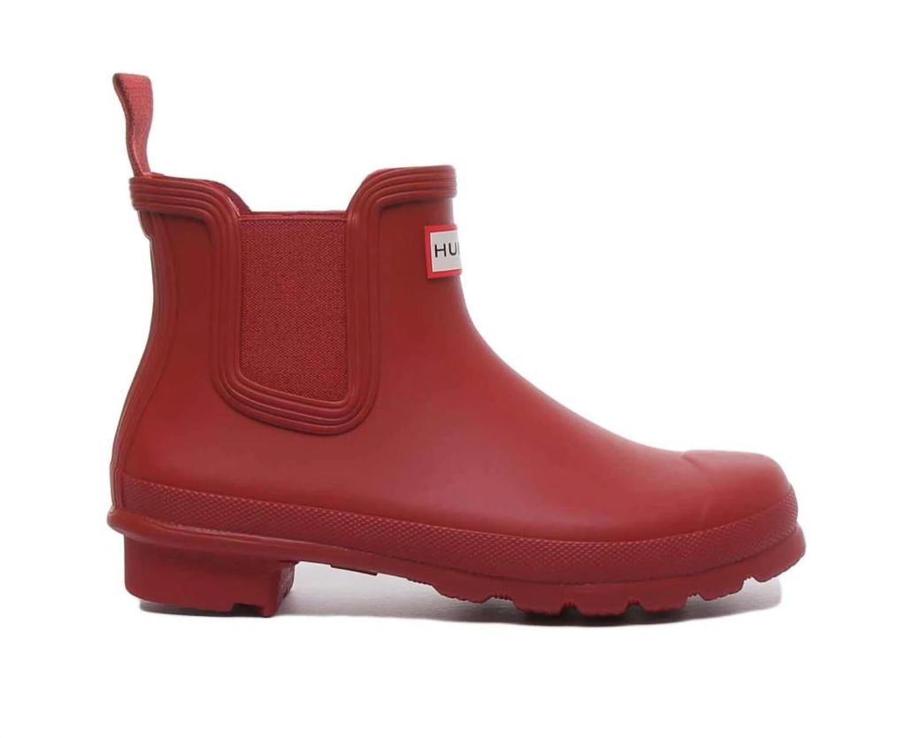 Hunter Women's Original Chelsea Rain Boot In Military Red