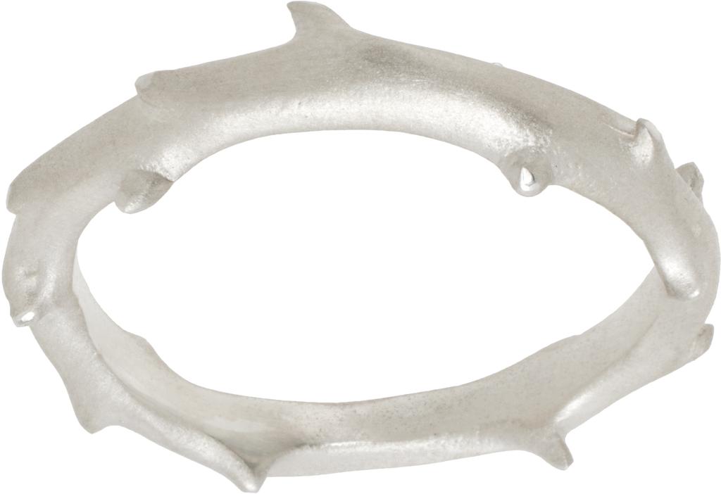 Bernard James Silver FLORA Spina Ring