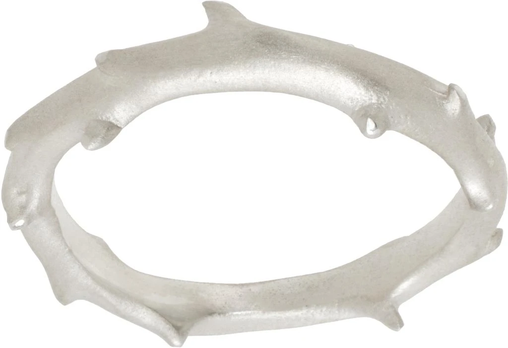 Bernard James Silver FLORA Spina Ring 1