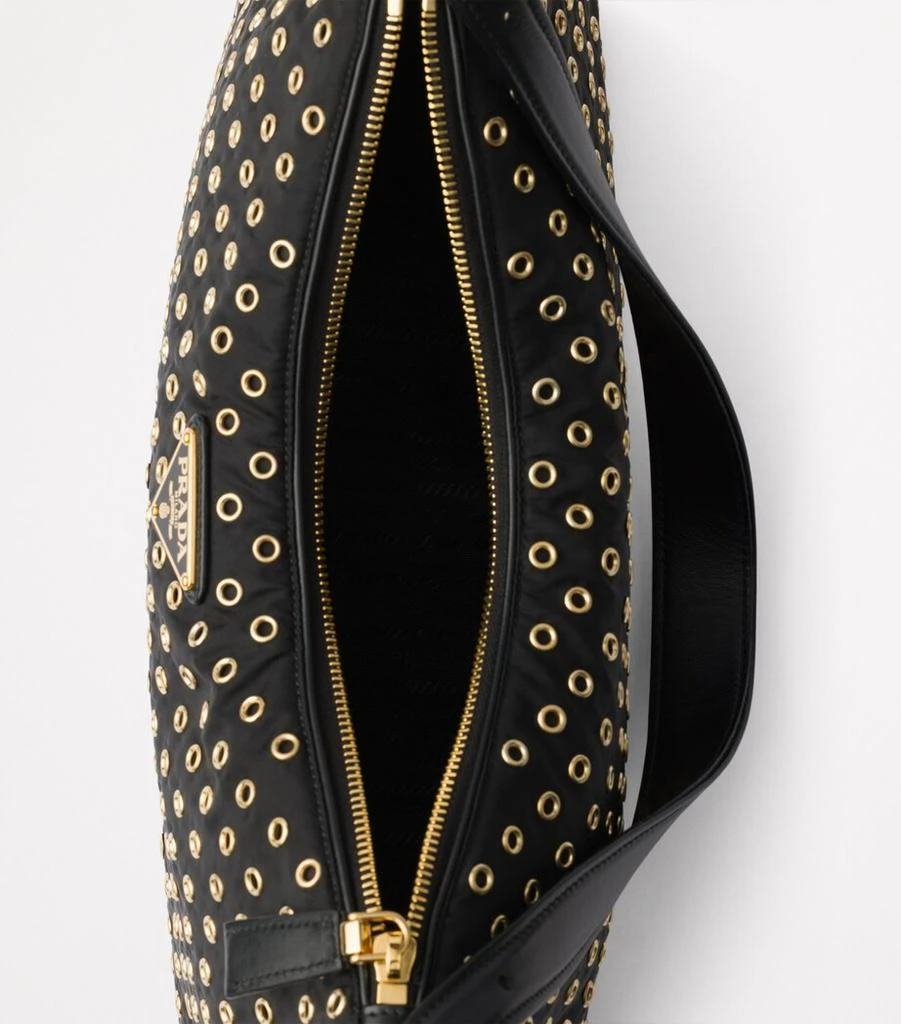 Prada Large Re-Nylon Grommet Aimée Shoulder Bag 4