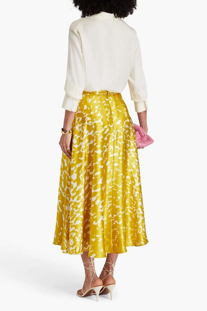 ROKSANDA Ameera printed silk-satin midi skirt 3