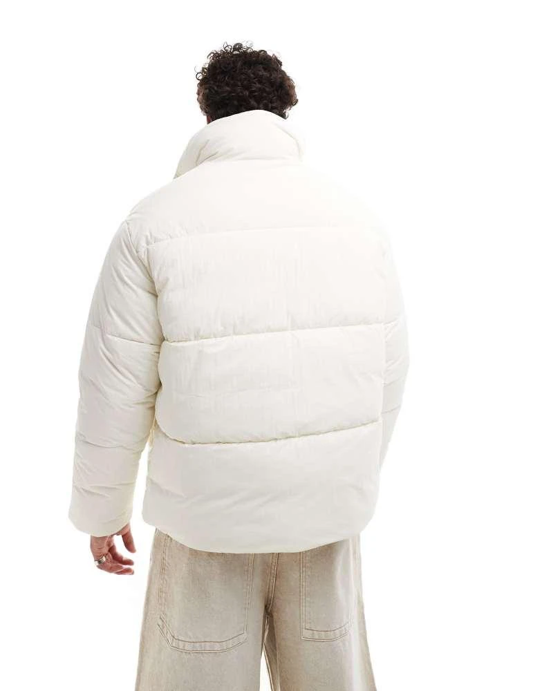 Calvin Klein Calvin Klein Jeans chenille monologo puffer in white 2