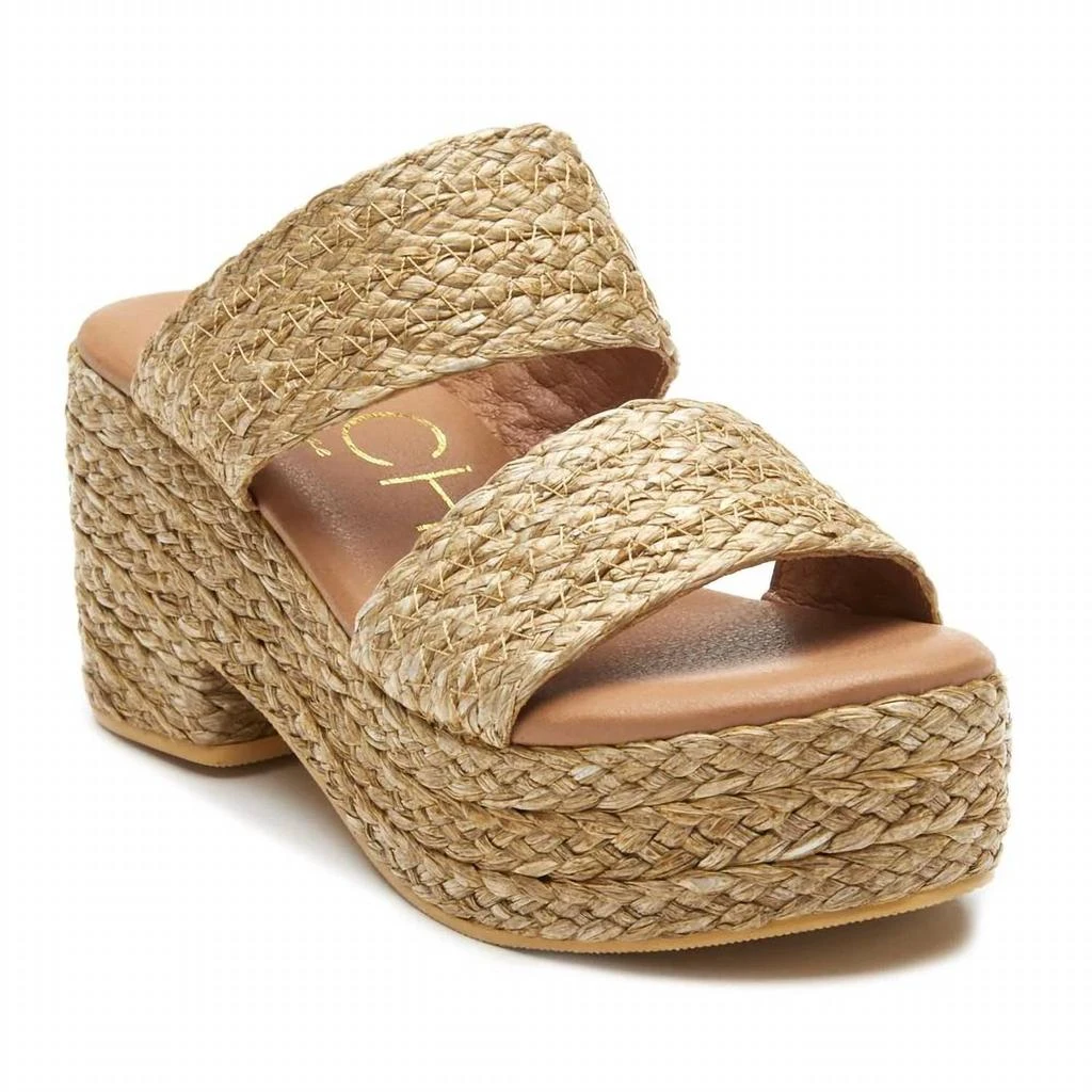 Matisse Ocean Ave Platform Slide Sandal In Cognac 2