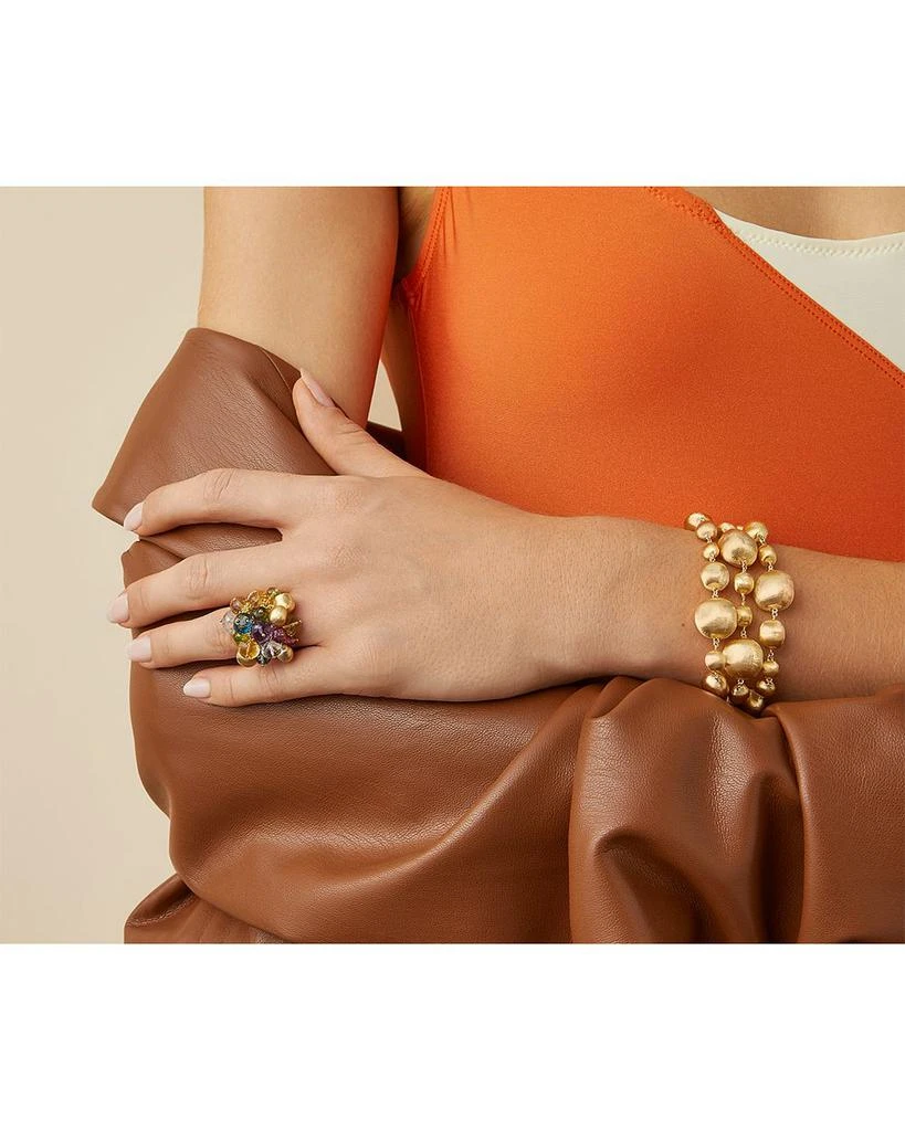 Marco Bicego 18K Yellow Gold Arica Multi Gemstone Bead Statement Ring 3