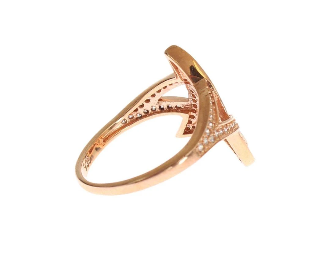 Nialaya Nialaya Womens Clear CZ Gold 925 Silver Ring 4