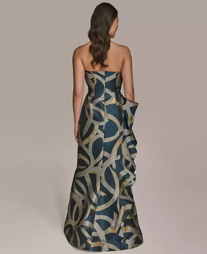 Donna Karan Women's Metallic-Print Strapless Gown 2