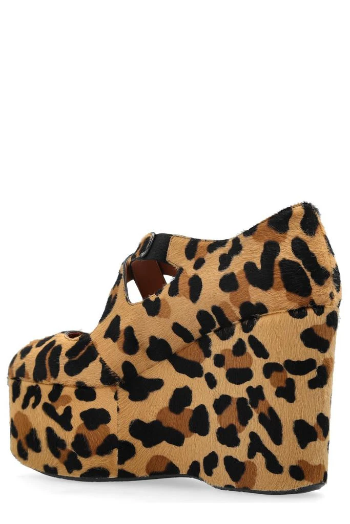 Alaïa Alaïa Leopard Printed Criss Cross Wedges 3