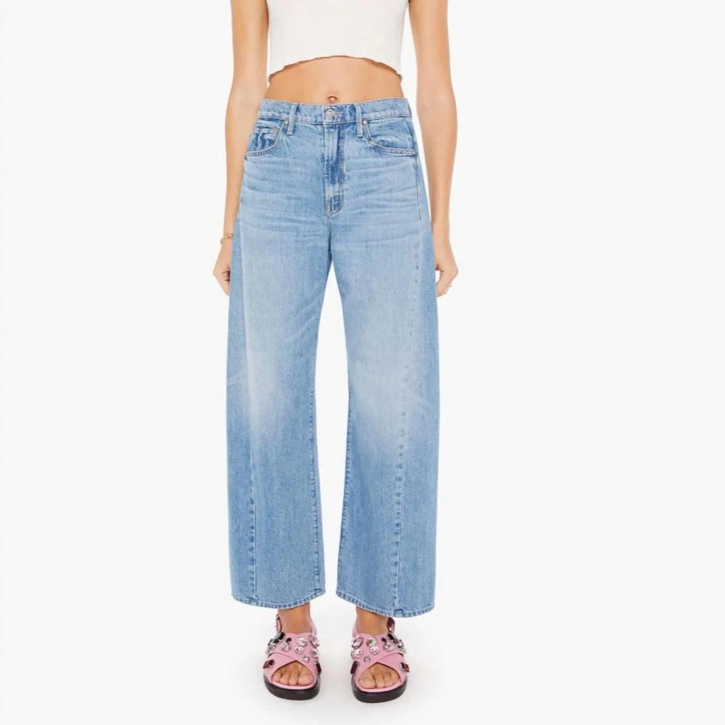 MOTHER The Half Pipe Flood Jeans In Material Girl 1