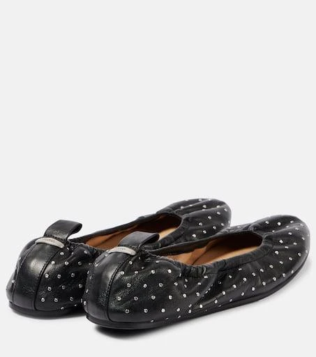 Isabel Marant Belna embellished leather ballet flats 2