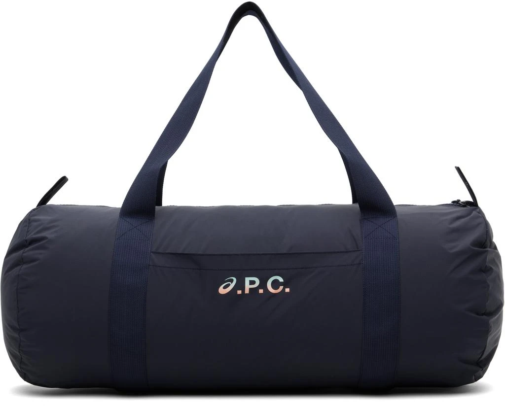 A.P.C. Navy ASICS Edition Gym Duffle Bag 1