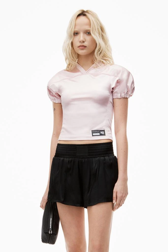 Alexander Wang track short in satin jersey 6