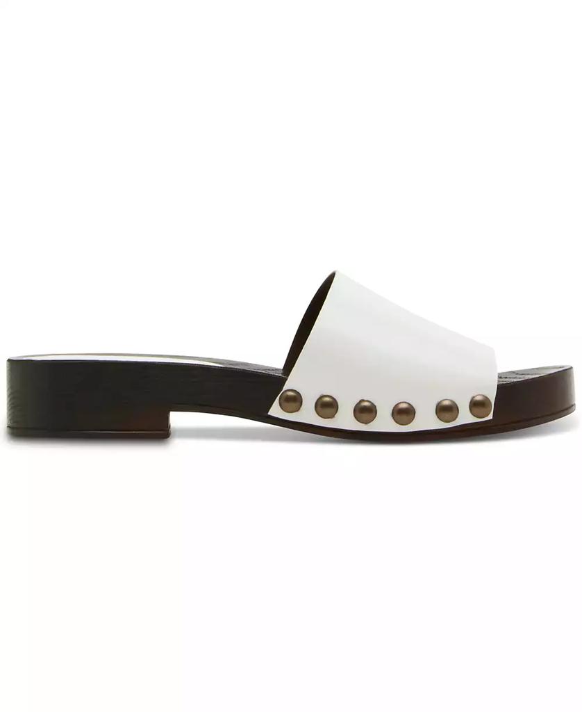 Steve Madden Women's Cento Wooden Flatform Slide Sandals