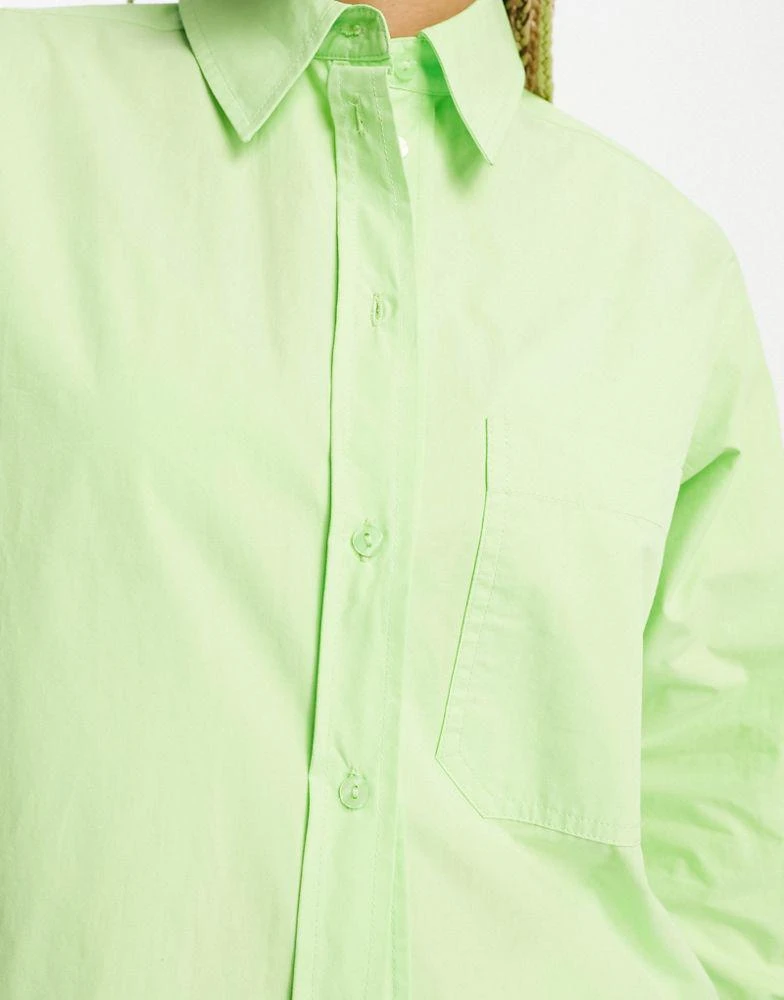 Signature 8 Signature 8 co-ord oversized shirt in green 3