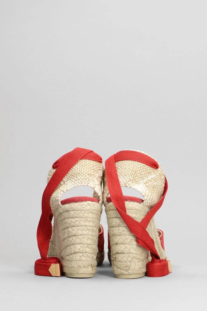CASTAÑER Carina-8-002 Wedges In Red Canvas 4