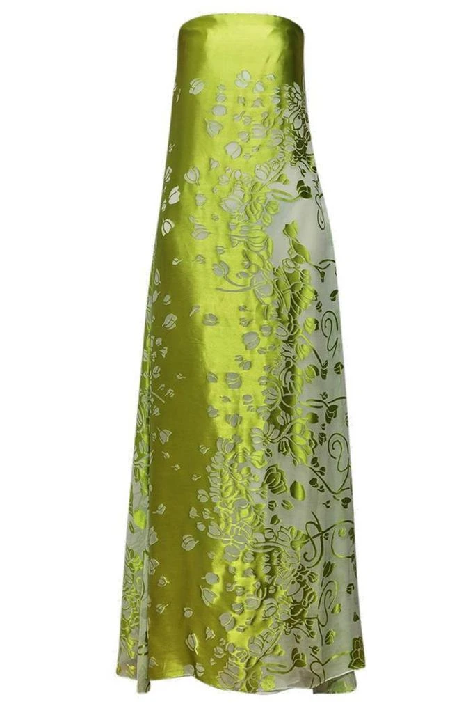 green emerald velvet dress Fronced Green Dress - Christopher Esber - Women