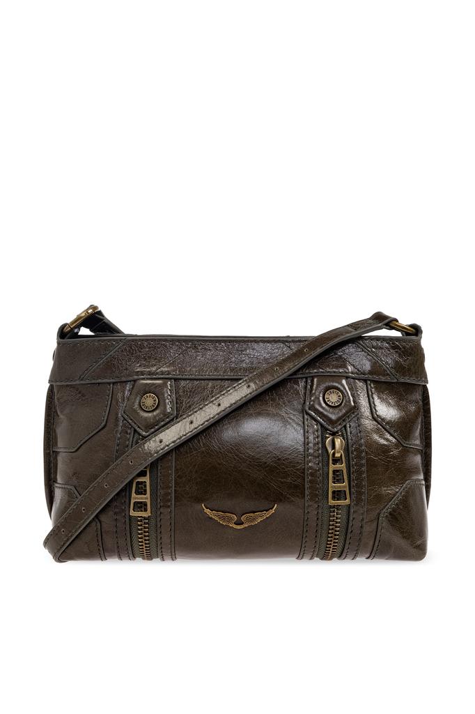 美品 ZADIG&VOLTAIRE 2542 2way ボストンバッグ 本革 Rocky Bag in Black Leather with Rhinestones | Zadig&Voltaire