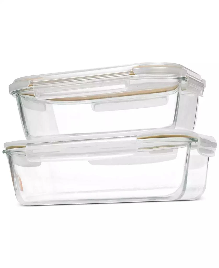 Sedona Kitchen 2-Piece Extra-Large Glass Food Storage Container Set 7