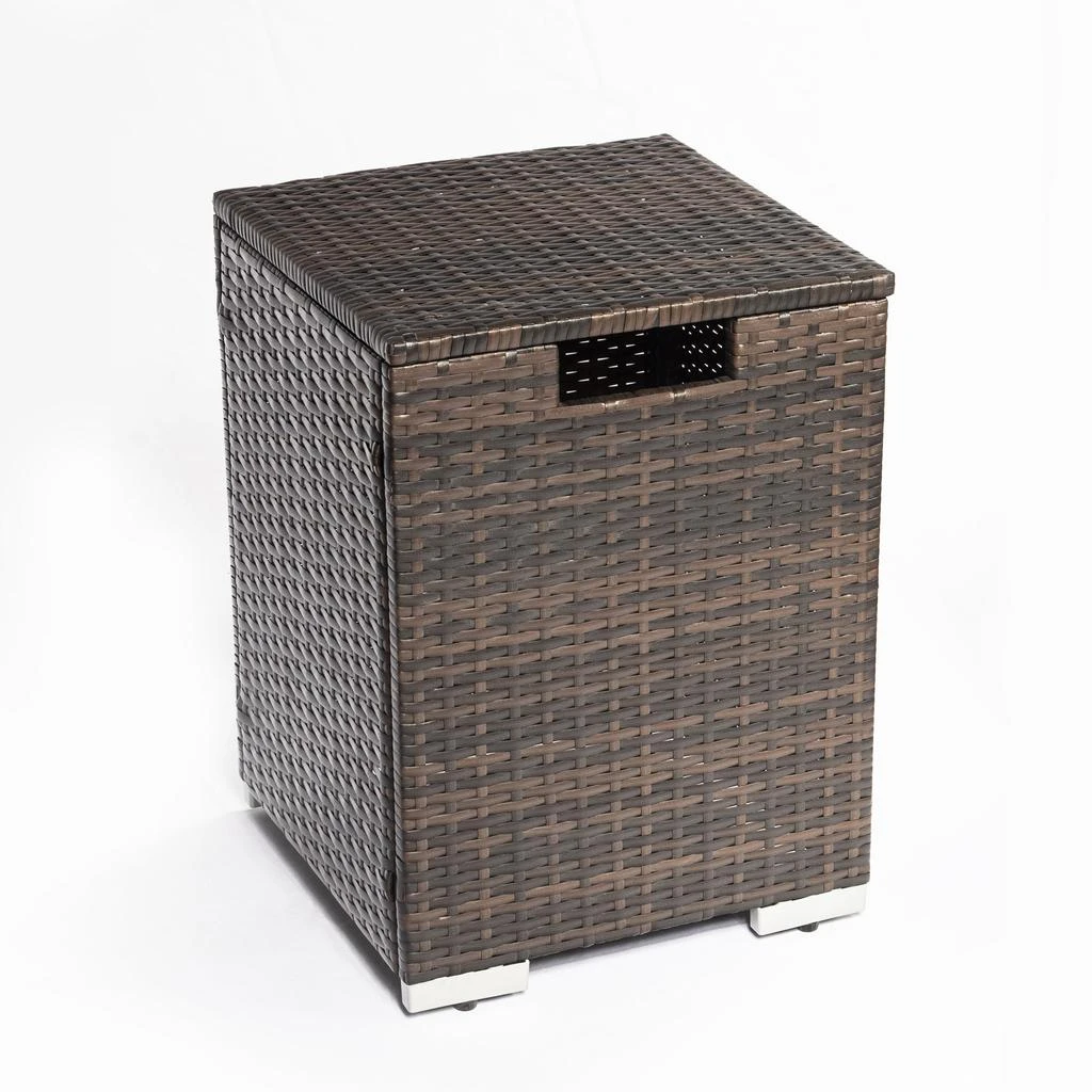 Streamdale Furniture Streamdale Rattan Propane Tank Cover Gas Bottle Cover Outdoor Wicker Gas 1