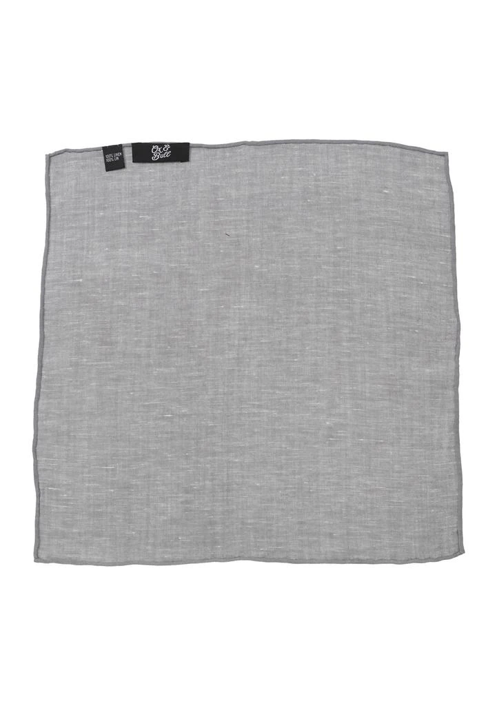 Ox and Bull Trading Co. Gray Linen Pocket Square 2